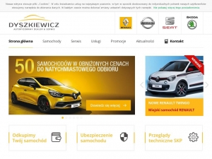 Salon oferujący reno